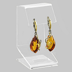 7210262/сред. вес 10,0г  Серебро 925* СЕРЬГИ вст.Янтарь 