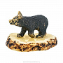 Статуэтка с янтарем "Медведь", фотография 3. Интернет-магазин ЛАВКА ПОДАРКОВ