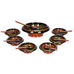 0021747 Хохлома Набор д/десерта "Медовый спас"  14пр.(в/кат) 64460000014