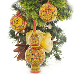 0021057/Нб Хохлома Футляр "Куполок"под 2 шара 65300000003