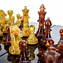 Шахматы с фигурами из янтаря "Классические" 32х32 см, фотография 5. Интернет-магазин ЛАВКА ПОДАРКОВ