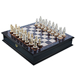 0053907 Кость ШАХМАТЫ "КУЛИКОВО ПОЛЕ" Ц. ЛАРЕЦ 48*48 см