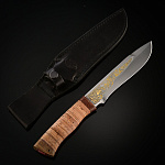 0049607 Златоуст Нож разделочный SN-2 (береста) золото