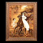Янтарная картина "Всадница" (60х80 см)