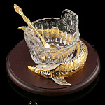 0063030/0470 Златоуст Икорница "Кадушка"дерево