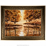 Картина янтарная "Рассвет в лесу" 78х98 см, фотография 1. Интернет-магазин ЛАВКА ПОДАРКОВ