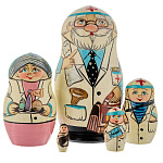 Матрешка "Врач" 5 мест