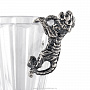 Стопка с сувениром из серебра 925* "Тигр-собутыльник", фотография 2. Интернет-магазин ЛАВКА ПОДАРКОВ