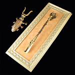 0051601 НАБОР для обуви "ДЕНЩИК" ТИГР с крючком Подкова в БАГЕТЕ (бежевый) РПБВДН-38тигр