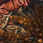 Картина янтарная "Охотники на привале" 60х80 см, фотография 3. Интернет-магазин ЛАВКА ПОДАРКОВ