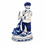 Статуэтка "Стрелочник". Гжель, фотография 4. Интернет-магазин ЛАВКА ПОДАРКОВ