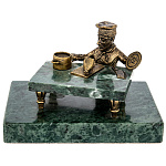 0019526 Бронза Композиция "ПОВАР" на камне 15*10*10см (1282)