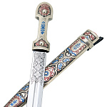 0090151/53-55см Оружие сувенирное КИНЖАЛ "ИРБИС"ножны мет/эмаль