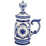 0068473 Гжель коб. Кружка  Ермакова "Орел" 