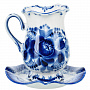 Кофейная пара "Тюльпан". Гжель, фотография 1. Интернет-магазин ЛАВКА ПОДАРКОВ