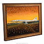 Картина янтарная "Самолет Ту-144" 30х40 см, фотография 2. Интернет-магазин ЛАВКА ПОДАРКОВ