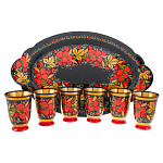 0024129 Хохлома НАБОР д/напитка "Прохлада ЯГОДЫ ЧФ" 7 пр в/кат 63850000007