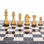 Подарочные шахматы с фигурами ручной работы "Стаунтон" 48х48 см, фотография 2. Интернет-магазин ЛАВКА ПОДАРКОВ