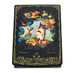 0072318 Лаковая миниатюра Шкатулка "Царь-девица" 13*9см 105,8