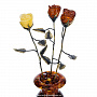 Янтарная композиция "Букет роз", фотография 8. Интернет-магазин ЛАВКА ПОДАРКОВ