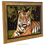 Картина янтарная "Тигр" 30х40 см, фотография 2. Интернет-магазин ЛАВКА ПОДАРКОВ