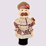 0029554-ЛАПТИ Сувенир КУКЛА-БАР (0,5-0,7ml) "МУЖИК С ЛАПТЯМИ" ок.55см