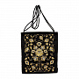 Сумка "Флора". Черная с золотой вышивкой, фотография 2. Интернет-магазин ЛАВКА ПОДАРКОВ