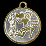 Медаль-подвеска "Знаки Зодиака. Козерог". Златоуст, фотография 2. Интернет-магазин ЛАВКА ПОДАРКОВ