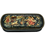 0071592/16*6см  Лаковая миниатюра Палех ШКАТУЛКА "ПО ЩУЧЬЕМУ ВЕЛЕНИЮ" Лукина