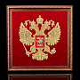 Панно настенное "Герб РФ". Златоуст 40х40 см, фотография 6. Интернет-магазин ЛАВКА ПОДАРКОВ
