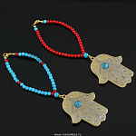 0021852/ЛТ Златоуст панно ОБЕРЕГ (ХАМСА) "Рука защиты"позолота в П/У