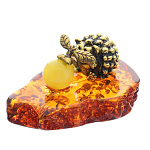 0045522/482 Сувенир Ежонок с яблоком Сувенир (коньячный)