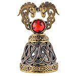 Символ 2026 года. Колокольчик с янтарем "Лошади"