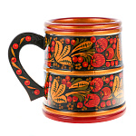 0070898 Хохлома КРУЖКА 130*110 0,8л