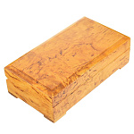 0046646/145*80*45мм Нат.дерево Кар/береза ШКАТУЛКА ПРЯМОУГОЛЬНАЯ 