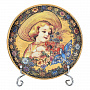 Декоративная тарелка на тематику религии "С днем ангела. Птичка", фотография 1. Интернет-магазин ЛАВКА ПОДАРКОВ