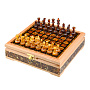 Шахматный ларец с инкрустацией и фигурами из янтаря 28х28 см, фотография 14. Интернет-магазин ЛАВКА ПОДАРКОВ