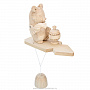 Богородская деревянная игрушка "Медведь с самоваром", фотография 4. Интернет-магазин ЛАВКА ПОДАРКОВ