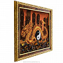 Картина янтарная "Огненный дракон" 30х40 см, фотография 2. Интернет-магазин ЛАВКА ПОДАРКОВ