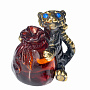 Статуэтка с янтарем "Тигр с мешком денег", фотография 1. Интернет-магазин ЛАВКА ПОДАРКОВ