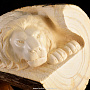 Скульптура из бивня мамонта "Лев", фотография 2. Интернет-магазин ЛАВКА ПОДАРКОВ
