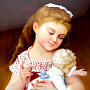 Шкатулка с художественной росписью "Девочка с куклой", фотография 7. Интернет-магазин ЛАВКА ПОДАРКОВ