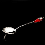 0023542 Серебро 875° Ложка "ФЛАГ МОСКВЫ" Sl 135 21,3