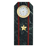 29005/3167 Нат.камень Часы-Погон "МАЙОР" в ассортименте Змеевик (3167)