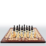 0022363/сюжет -63*33см  Нат.дерево ШАХМАТЫ "СЮЖЕТНЫЕ" (аэрография)