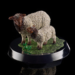 Скульптура с хрустальными стразами "Бараны"