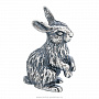 Статуэтка "Кролик". Серебро 925*, фотография 1. Интернет-магазин ЛАВКА ПОДАРКОВ