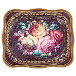 100595 Поднос с авторской росписью 24*20см АА1902