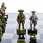 Шахматы с фигурами из бронзы "Пираты Карибского моря" 40х40 см, фотография 7. Интернет-магазин ЛАВКА ПОДАРКОВ
