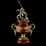 0056847/7914 Златоуст Кубок "Георгий Победоносец "200*120*310мм лемезит бронза 4500гр